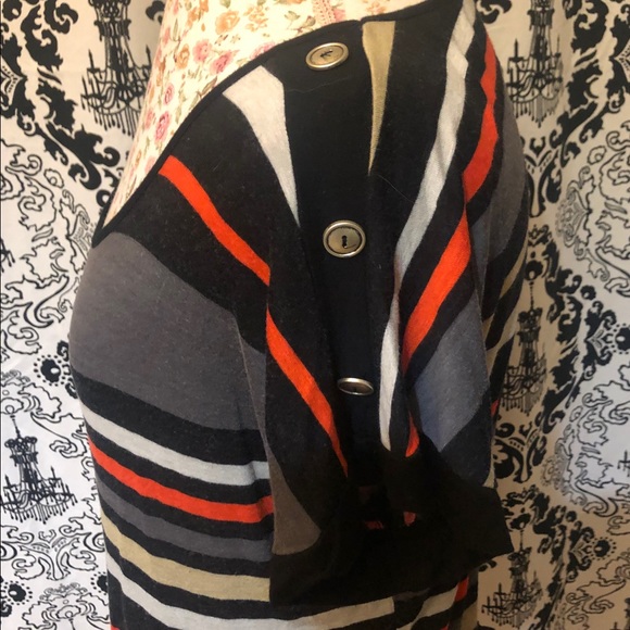 Agenda striped dressy T-shirt with buttons - Picture 5 of 8